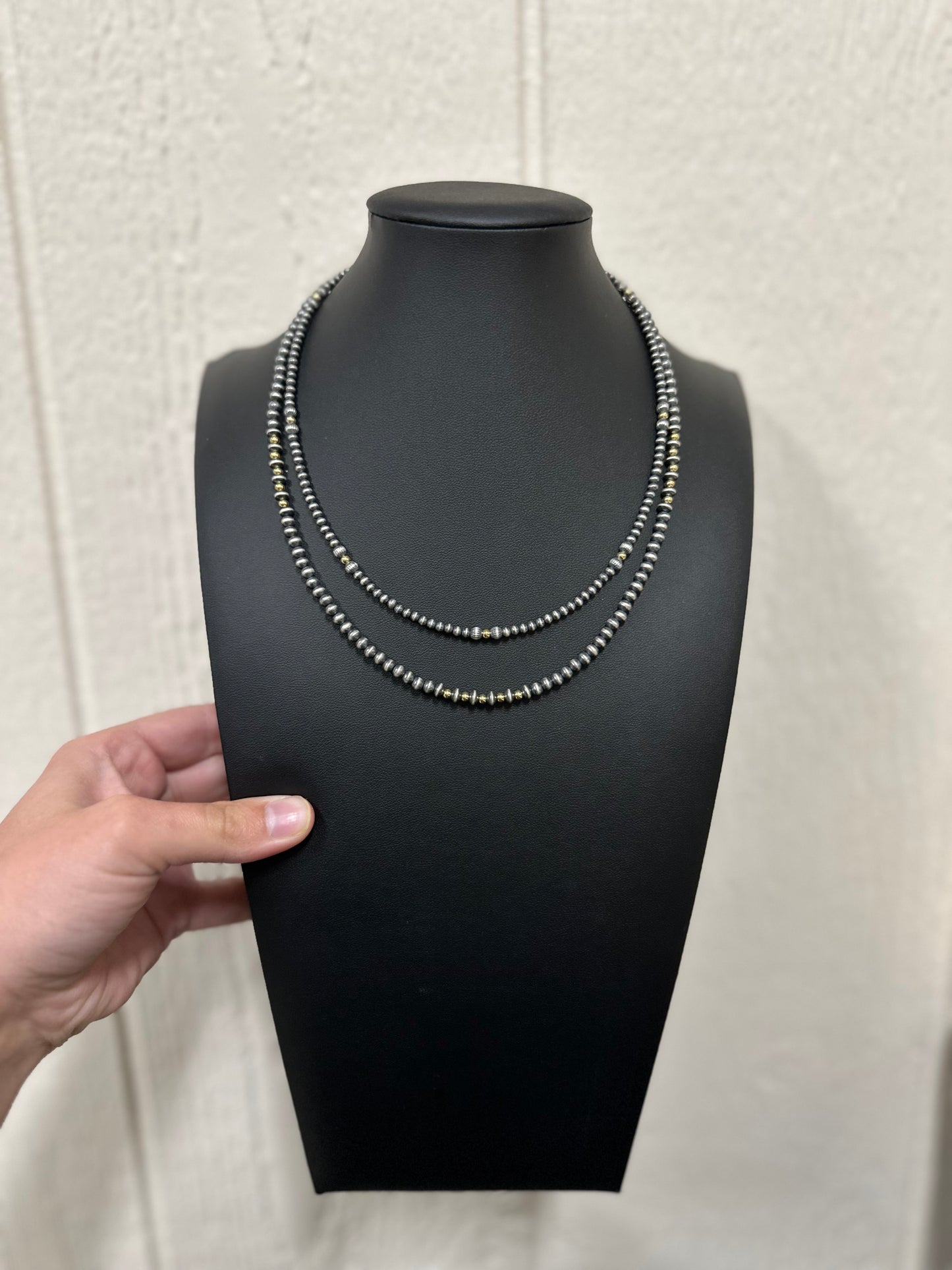 Sterling Silver & Gold Pearls