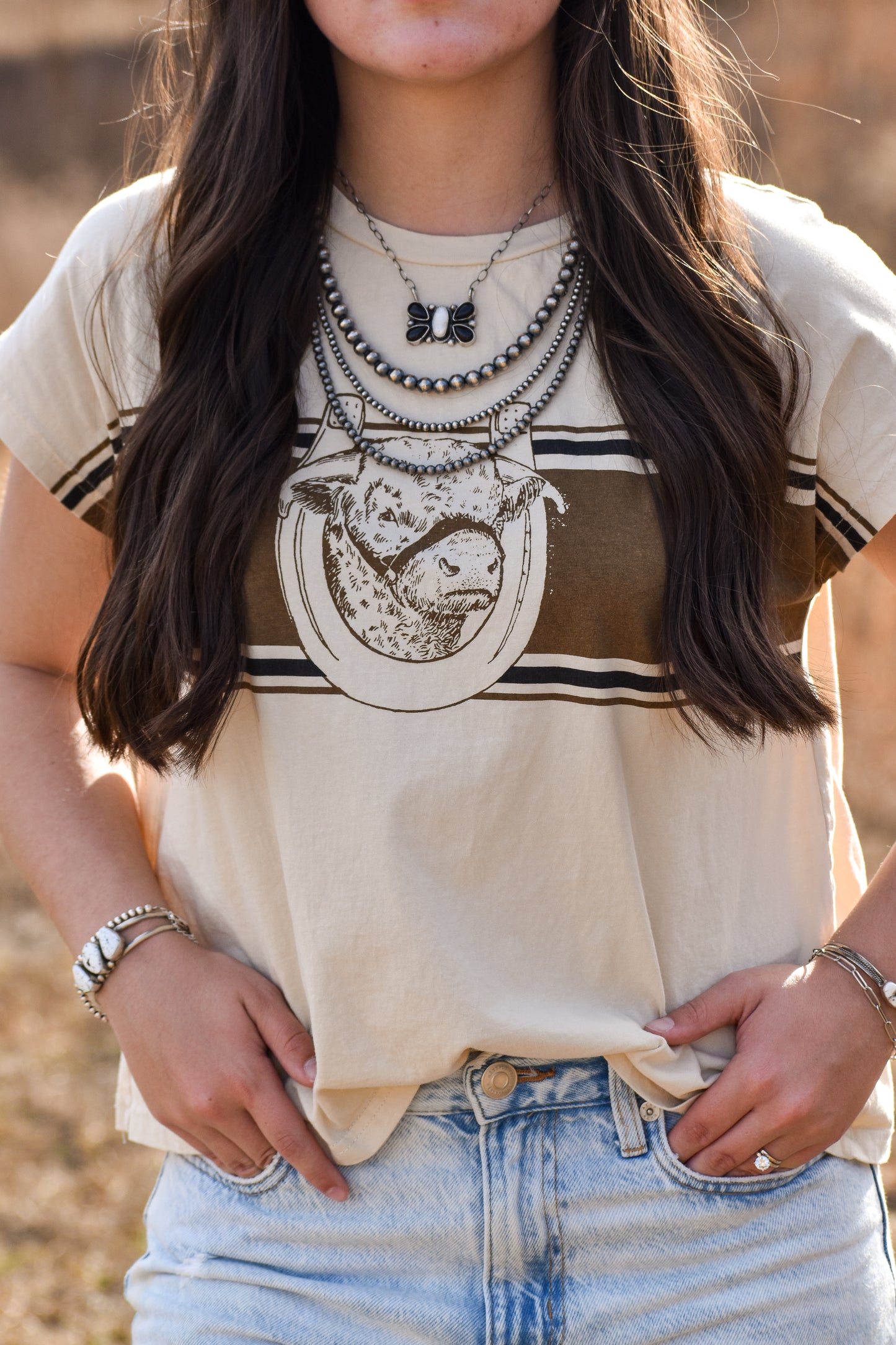 Black Onyx & White Buffalo Butterfly Necklace