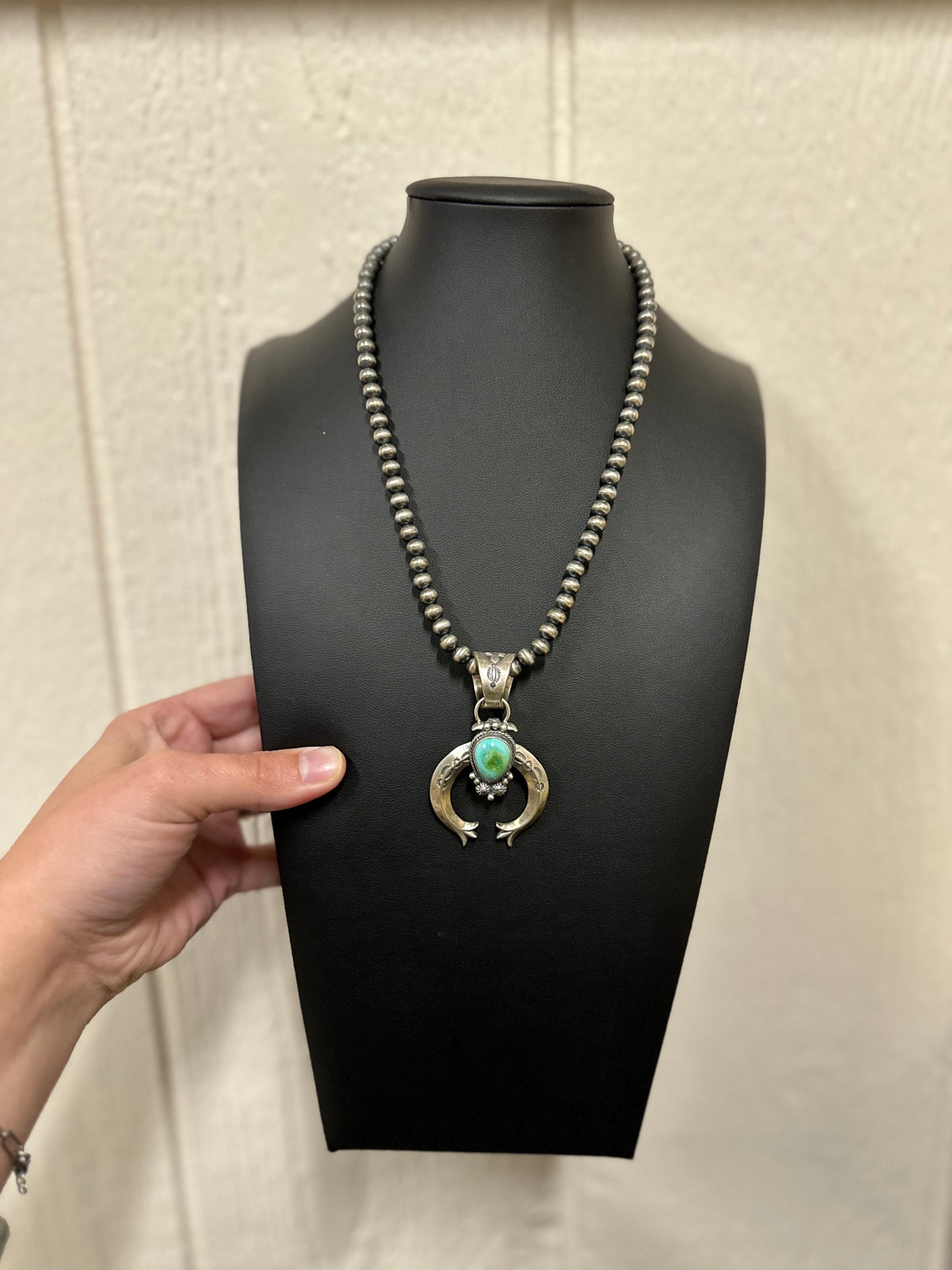 Sonoran Gold Naja + Pearl Necklace