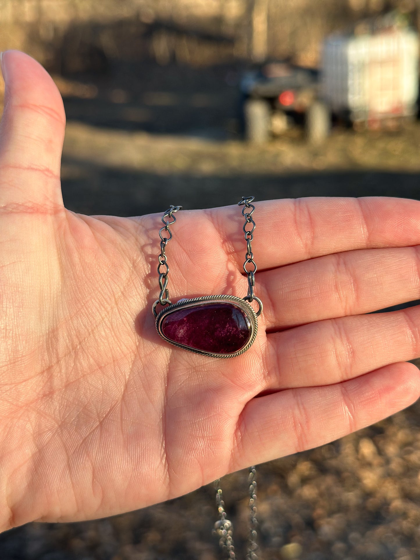 Purple Spiny Necklace