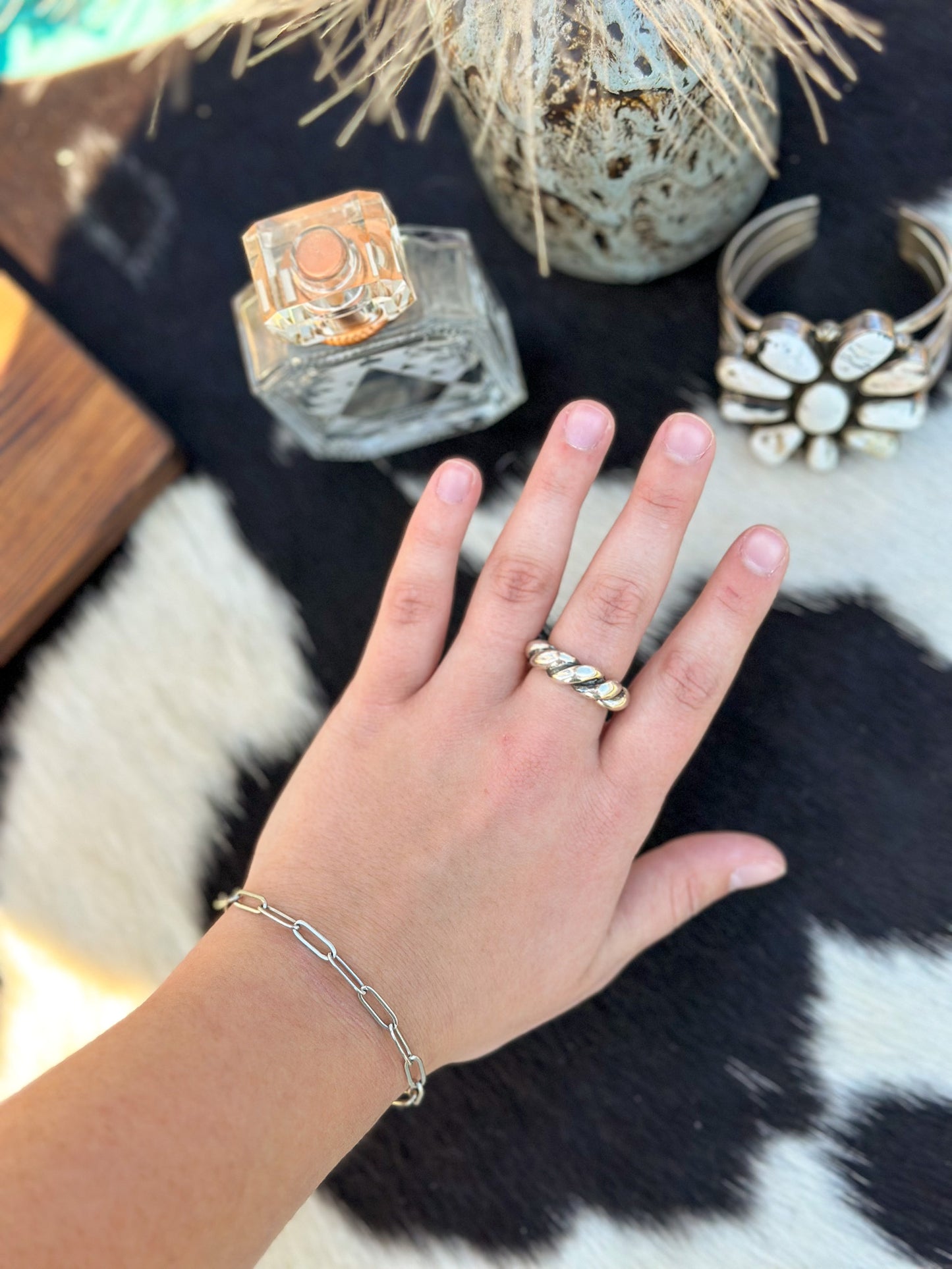 Thick Twisted Ring