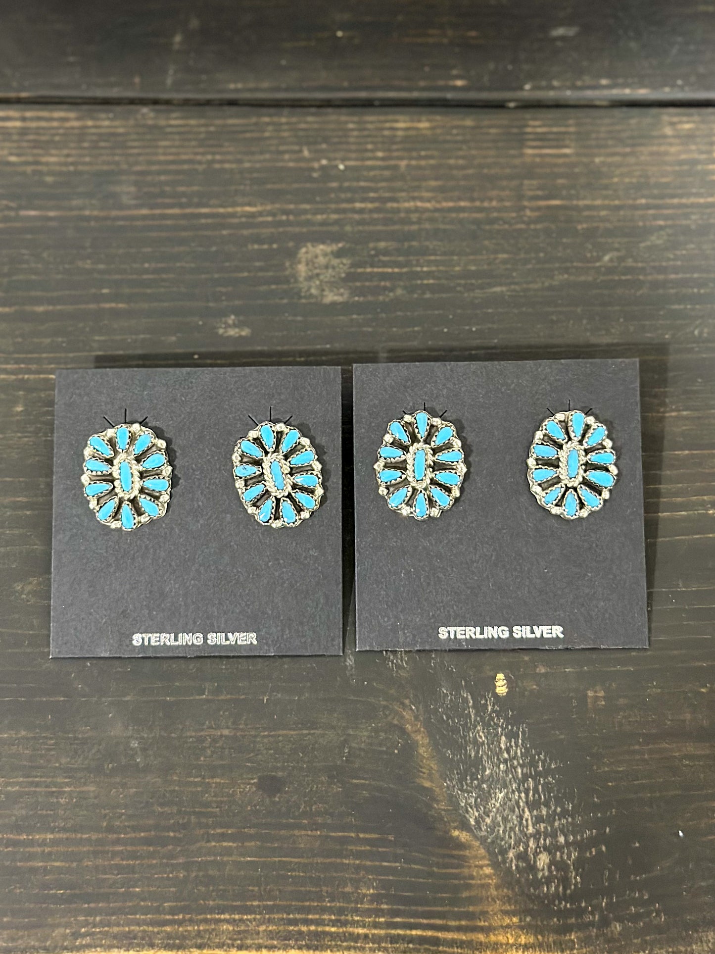 Turquoise Cluster Studs