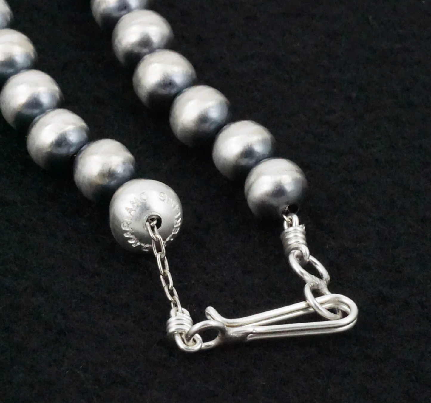 Handmade 8mm 18" Navajo Pearls