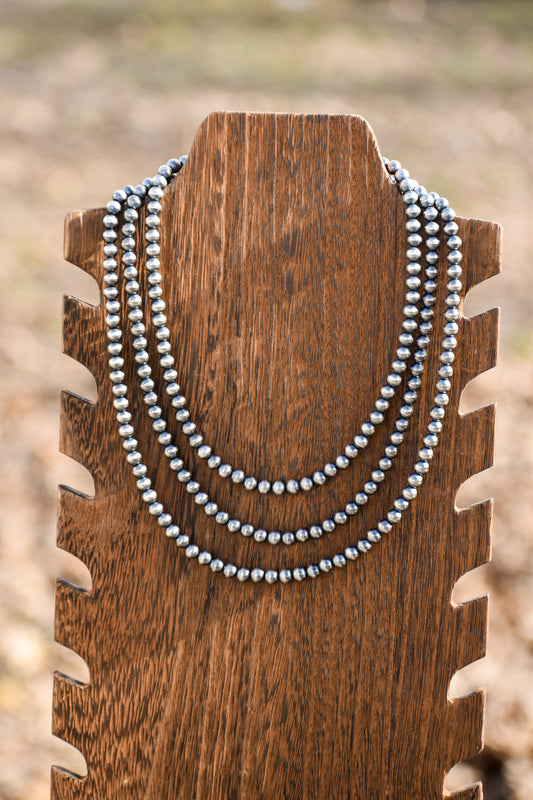 6mm Sterling Silver Pearls