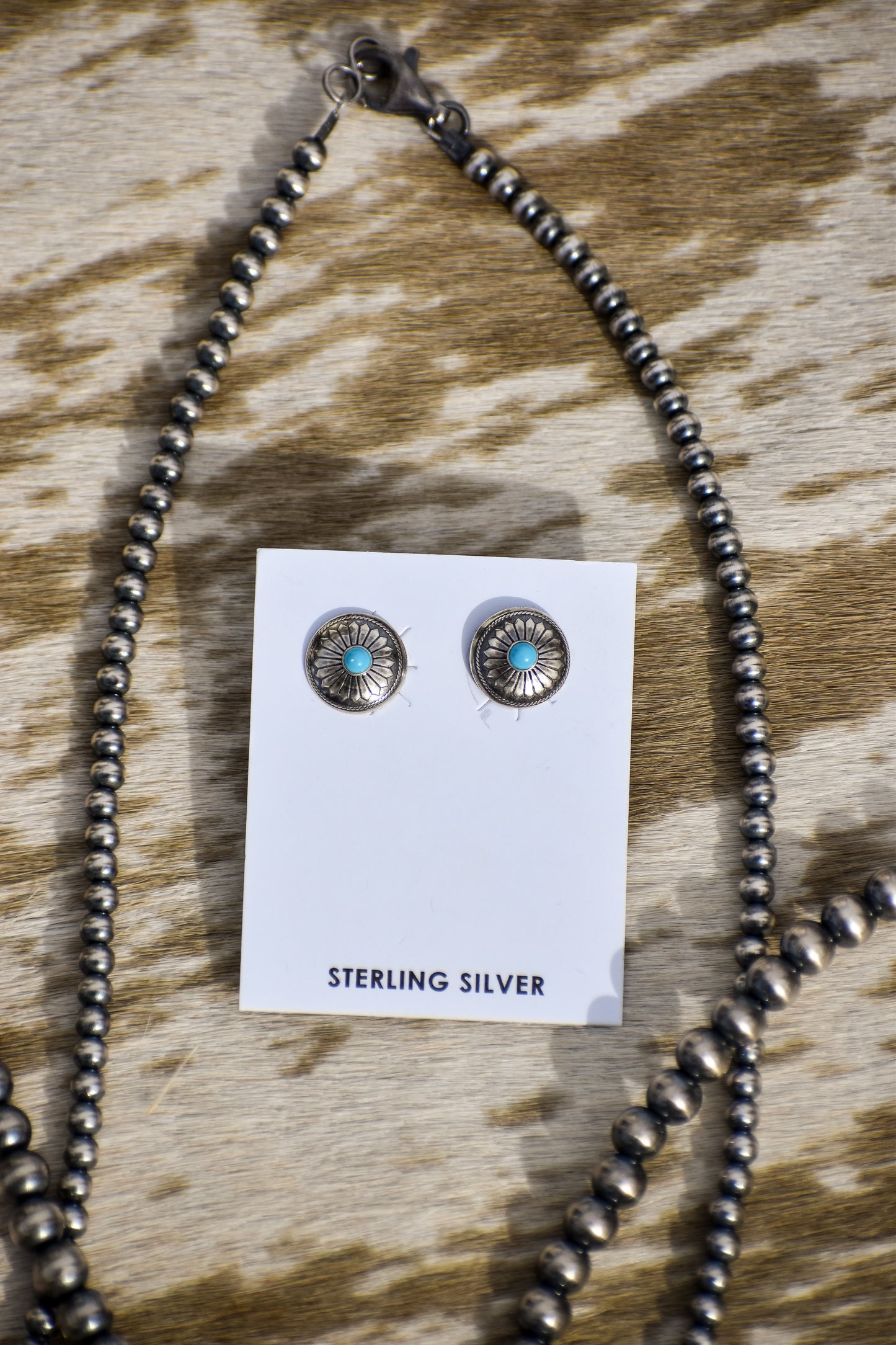 Turquoise Concho Studs
