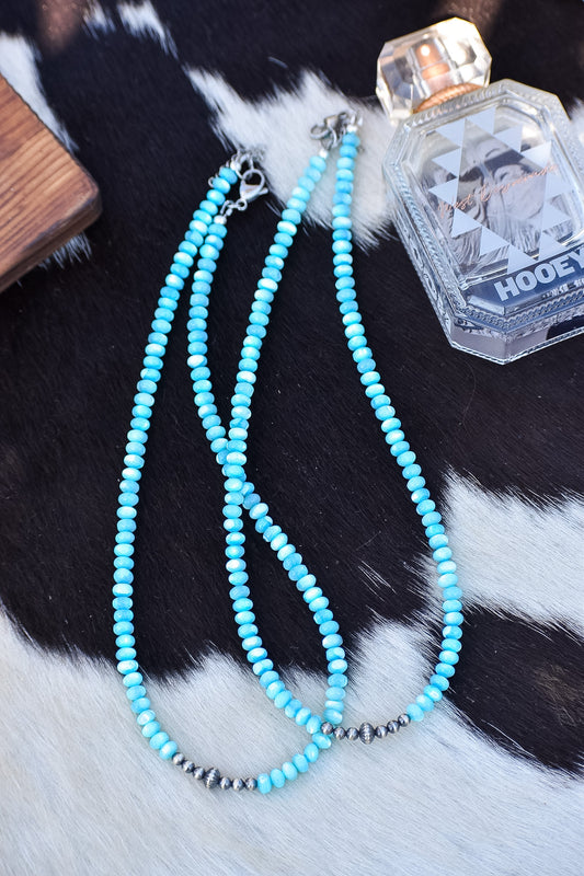 Blue Pearl Necklace