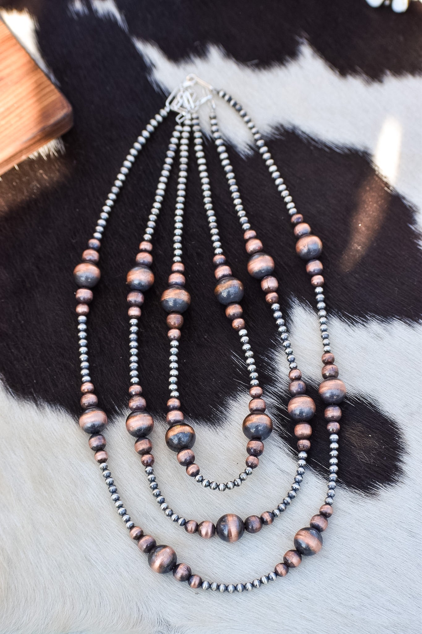 Mixed Metal Pearl Necklace