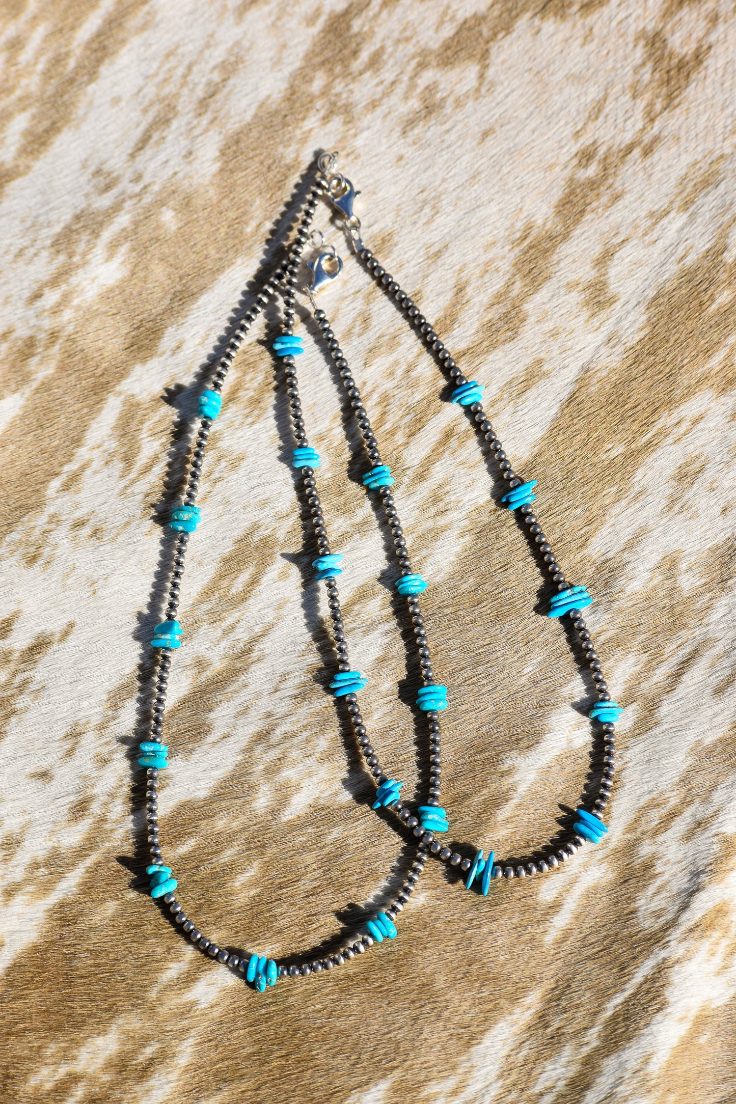 Turquoise Stone Pearl Necklace