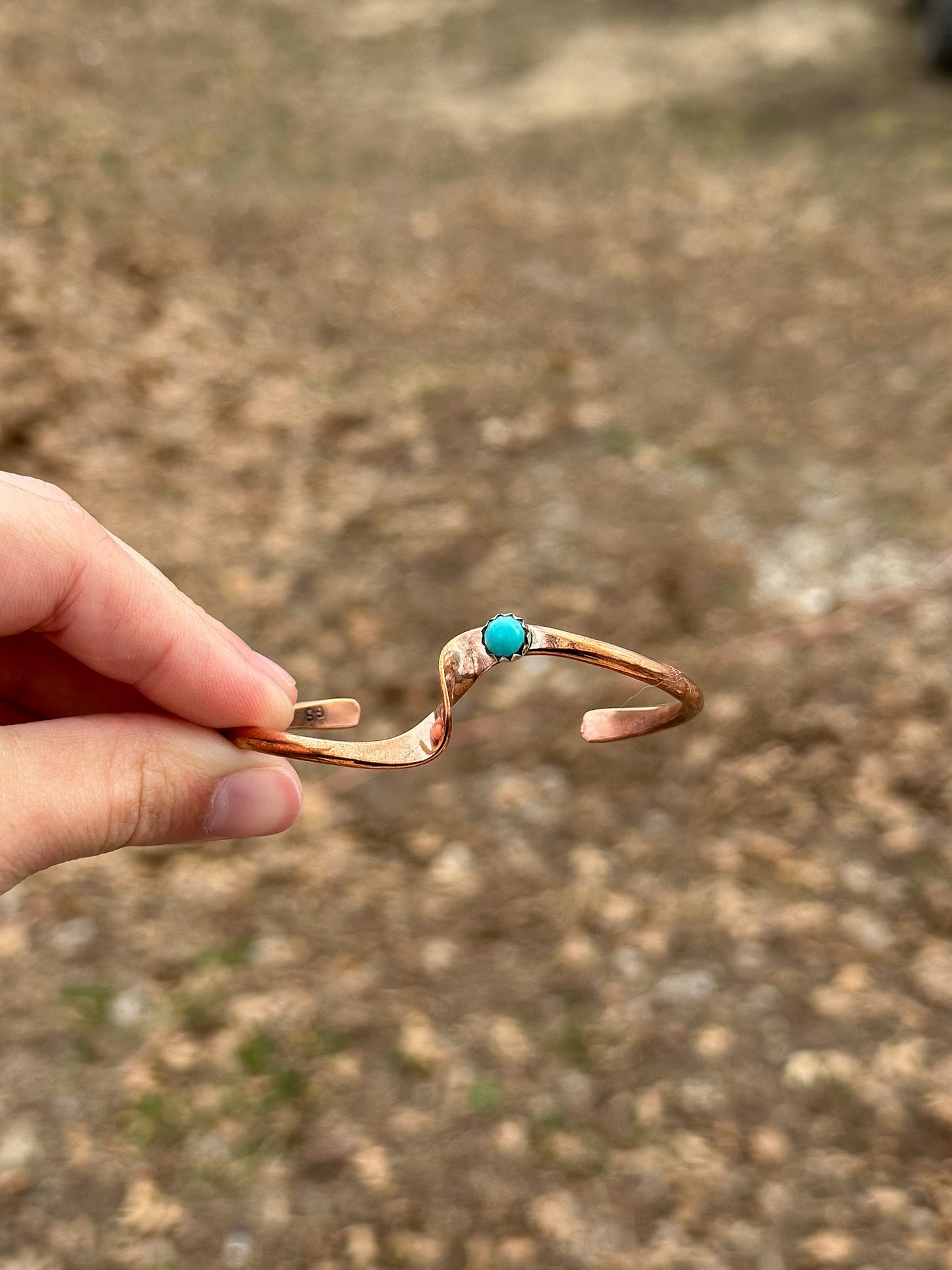 Turquoise & Copper Cuff