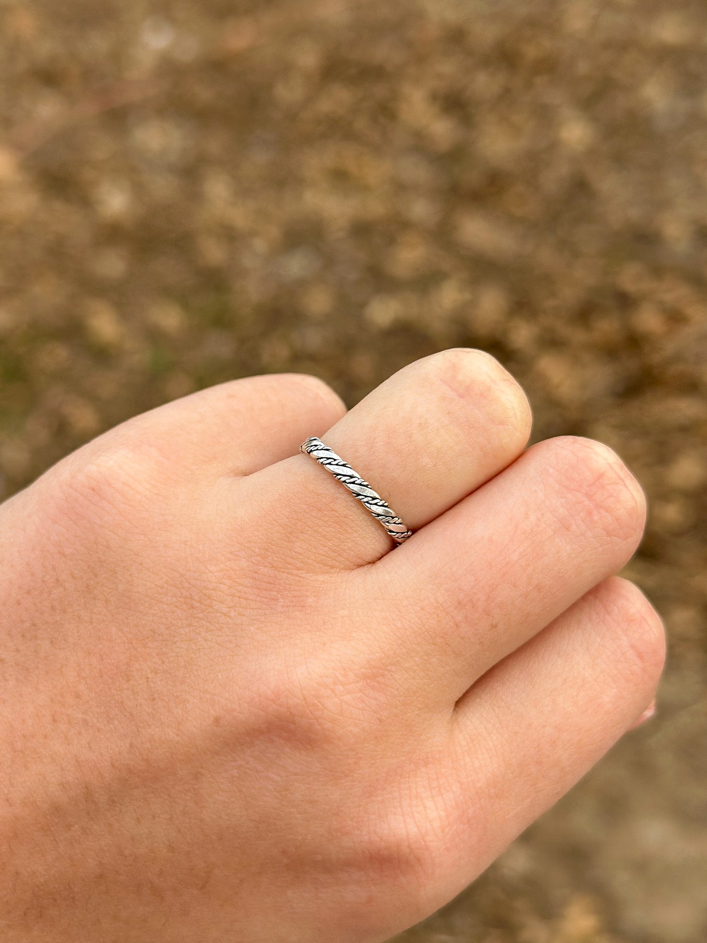 Sterling Silver Braided Ring