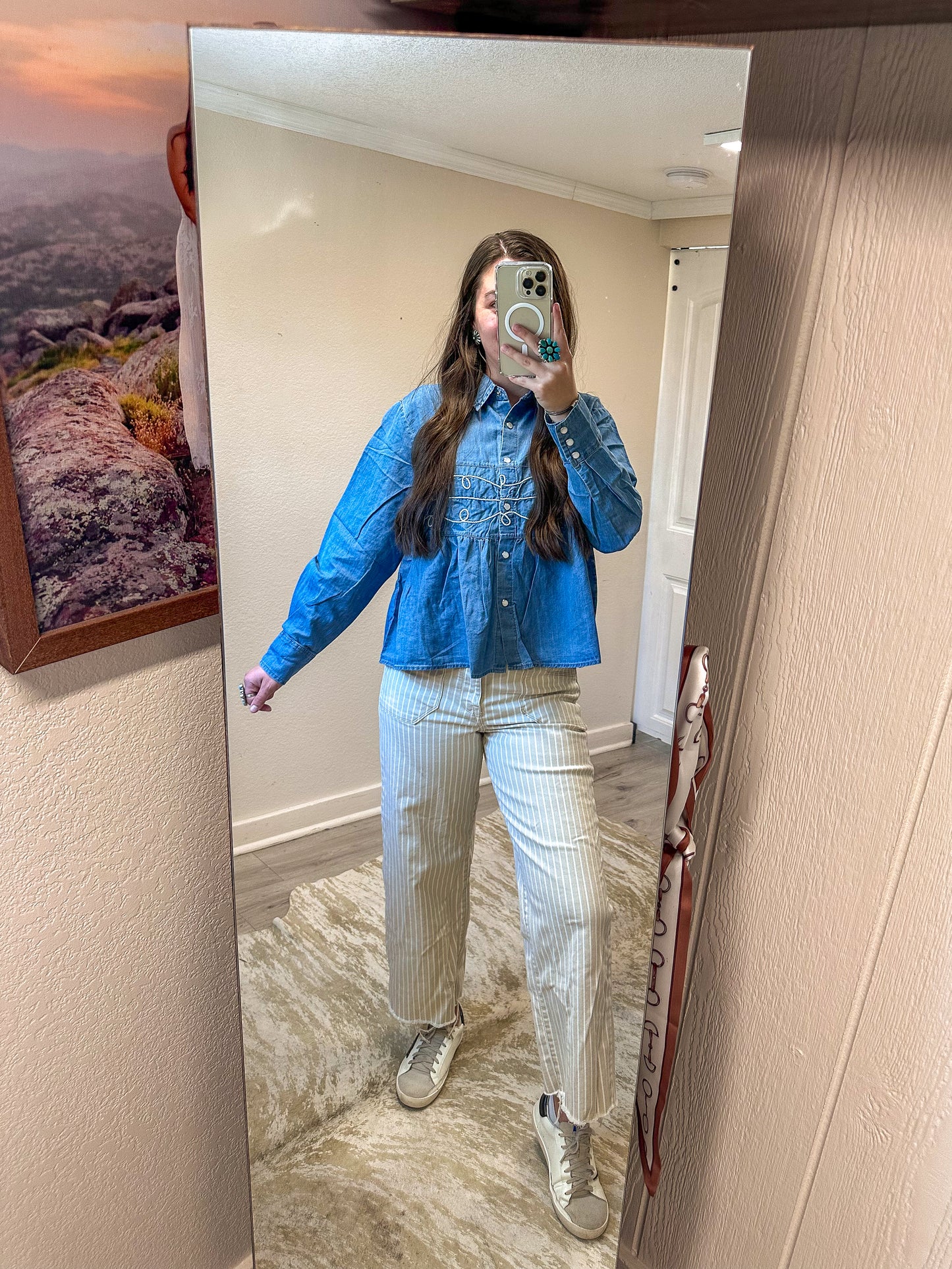 Lou Denim Top