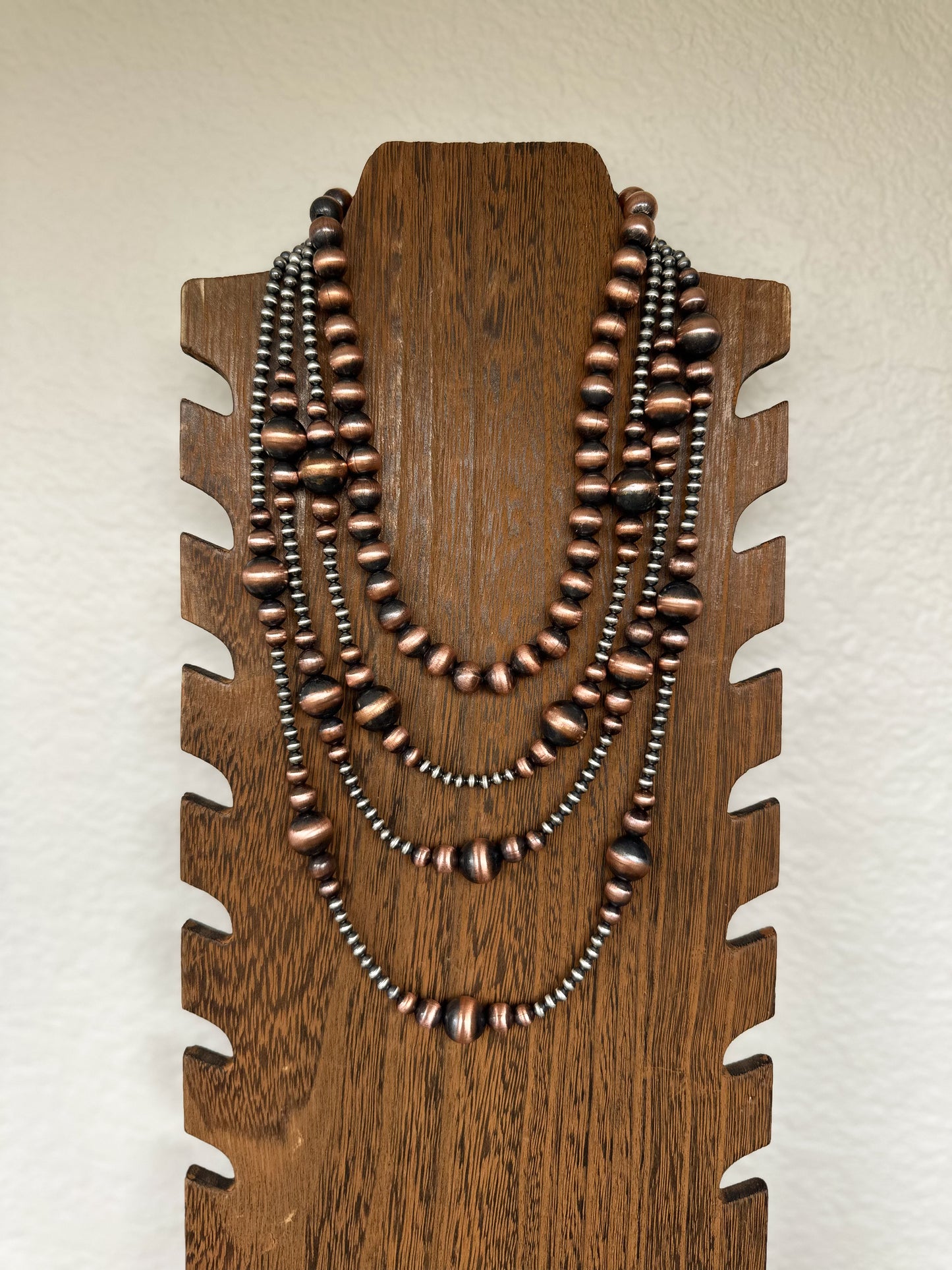 Mixed Metal Pearl Necklace