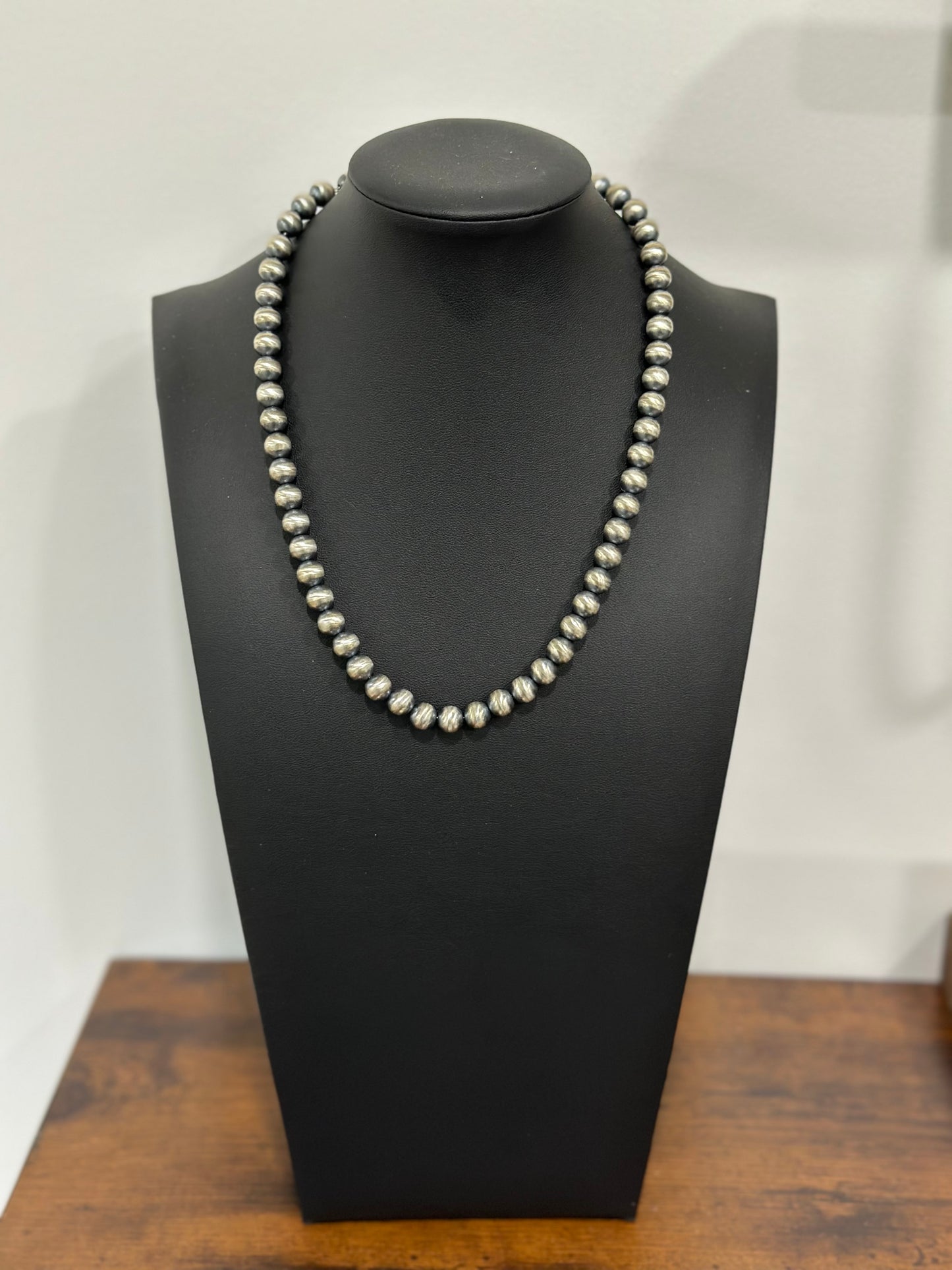 Handmade 8mm 18" Navajo Pearls