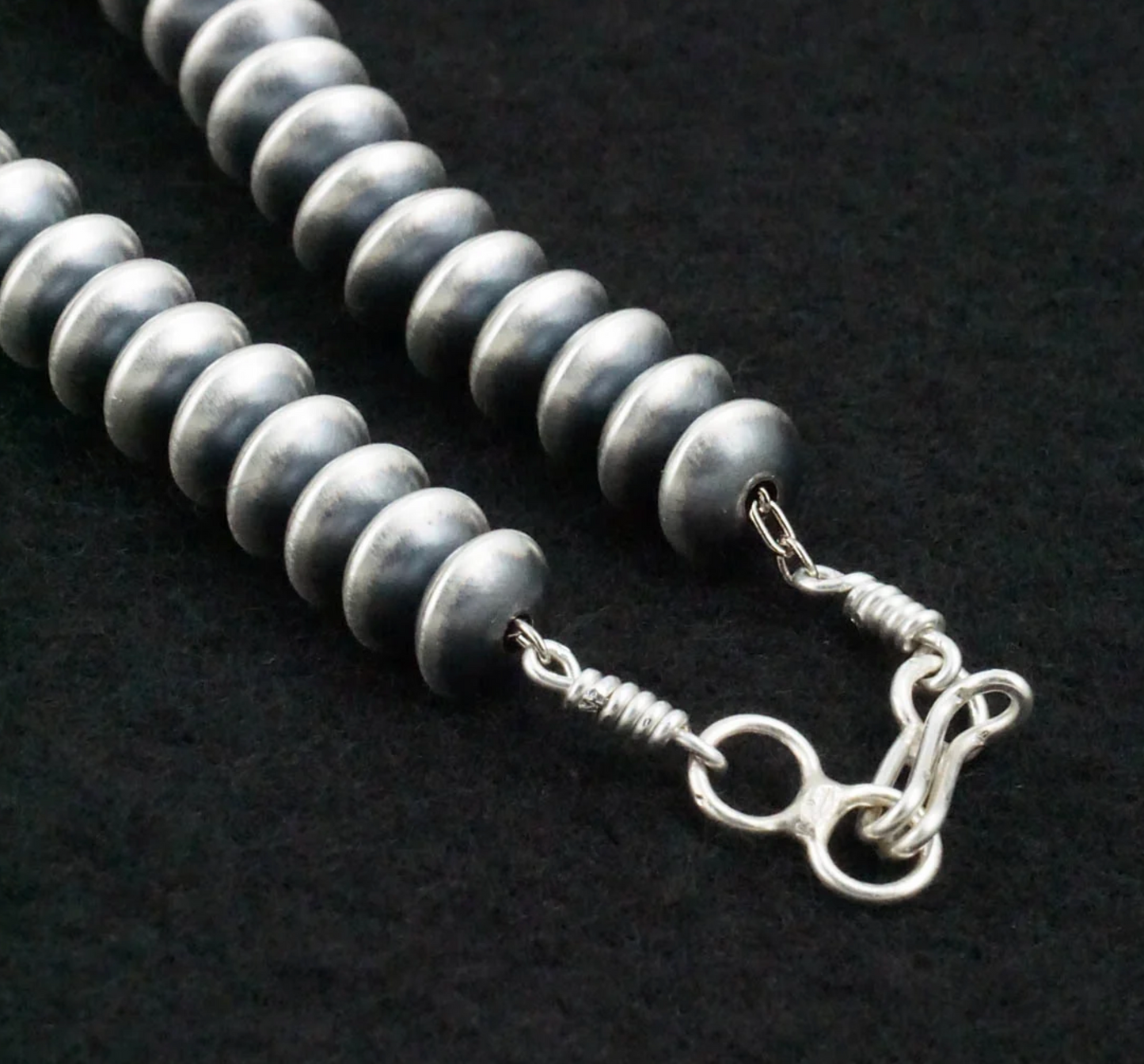 Handmade 7mm 18" Saucer Navajo Pearls