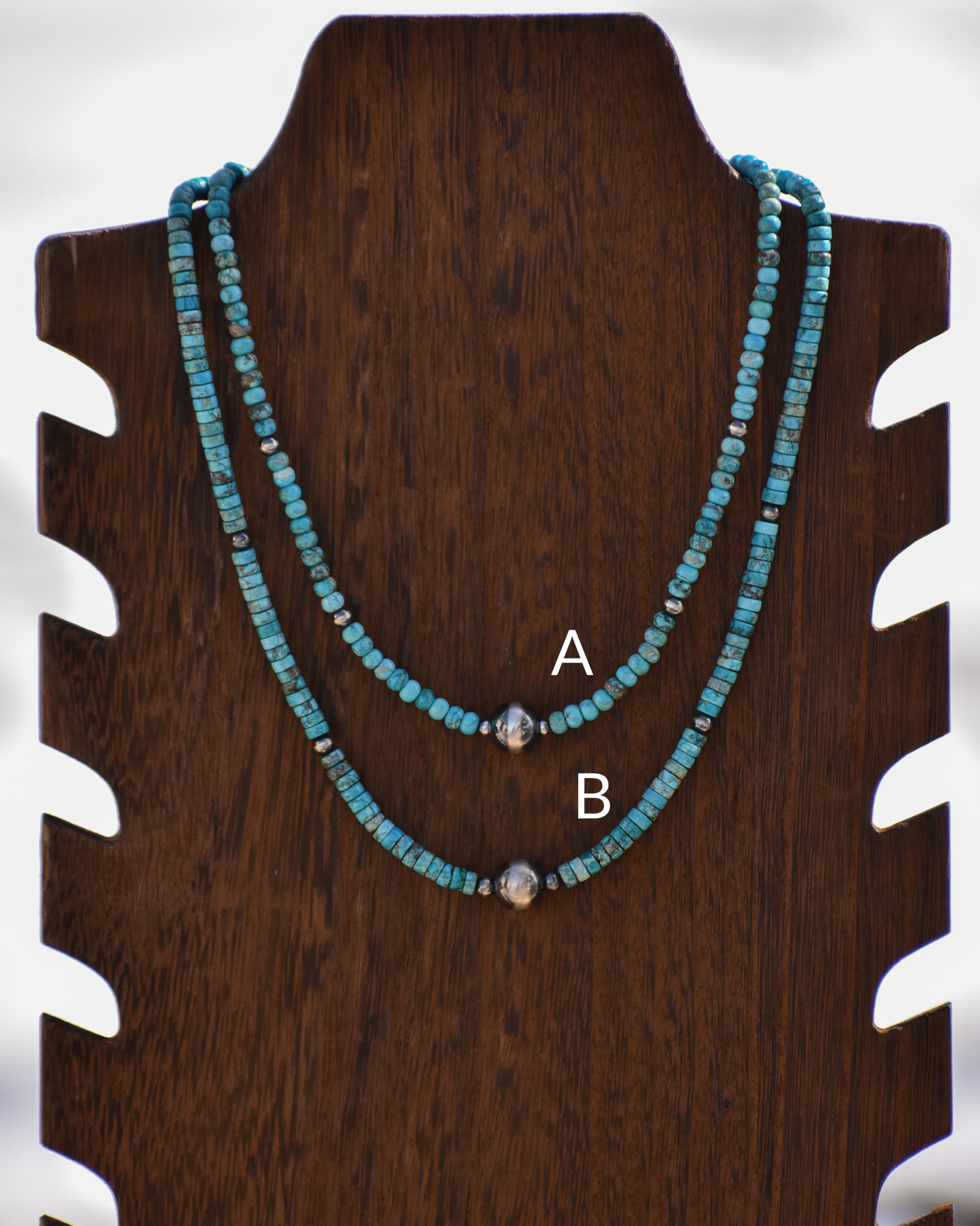 Turquoise Beaded Pearl Necklace