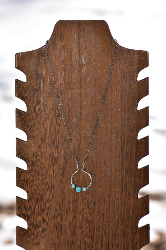 Turquoise Ring Keeper Necklace + Ring